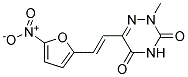 2-METHYL-6-(2-(5-NITRO-2-FURYL)VINYL)-1,2,4-TRIAZINE-3,5(2H,4H)-DIONE Struktur