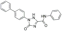 1-(Biphenyl-4-yl)-2,5-dihydro-5-oxo-1H-1,2,4-triazole-3-carboxylicacidphenylamide Struktur