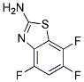 2-Amino-4,6,7-trifluorobenzothiazole Struktur