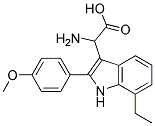 2-AMINO-2-(7-ETHYL-2-(4-METHOXYPHENYL)-1H-INDOL-3-YL)ACETIC ACID Struktur