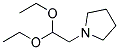 1-PYRROLIDINEACETALDEHYDE DIETHYL ACETAL Struktur