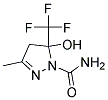 1-CARBAMOYL-5-HYDROXY-3-METHYL-5-TRIFLUOROMETHYL-2-PYRAZOLINE Struktur