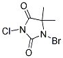 1-BROMO-3-CHLORO-5,5-DIMETHY HYDANTOIN Struktur