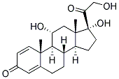 11A,17A,21-TRIHYDROXY-1,4-PREGNADIEN-3,20-DION Struktur