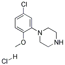 1-(5-CHLORO-2-METHOXYPHENYL)-PIPERAZINE MONOHYDROCHLORIDE Struktur