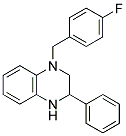 1-(4-FLUOROBENZYL)-1,2,3,4-TETRAHYDRO-3-PHENYLQUINOXALINE Struktur