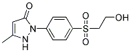 1-(4-BETA-HYDROXYETHYLSULFONYLPHENYL-)-3-METHYL-5-PYRAZOLONE Struktur