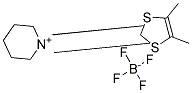 1-(4,5-DIMETHYL-1,3-DITHIOL-2-YLIDENE)-PIPERIDINIUM TETRAFLUOROBORATE Struktur