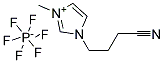 1-(3'-CYANOPROPYL)-3-METHYLIMIDAZOLIUM HEXAFLUOROPHOSPHATE Struktur