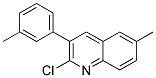 2-CHLORO-6-METHYL-3-(3-METHYLPHENYL)QUINOLINE, TECH Struktur