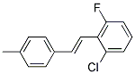 1-CHLORO-3-FLUORO-2-(4-METHYLSTYRYL)BENZENE, TECH Struktur