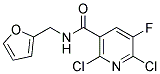 2,6-DICHLORO-5-FLUORO-N-(2-FURYLMETHYL)NICOTINAMIDE, TECH Struktur