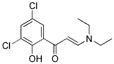 1-(3,5-DICHLORO-2-HYDROXYPHENYL)-3-(DIETHYLAMINO)-2-PROPEN-1-ONE Struktur