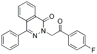 2-[2-(4-FLUORO-PHENYL)-2-OXO-ETHYL]-4-PHENYL-2H-PHTHALAZIN-1-ONE Struktur