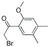 2-BROMO-1-(2-METHOXY-4,5-DIMETHYLPHENYL)ETHANONE Struktur