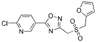 2-CHLORO-5-(3-{[(2-FURYLMETHYL)SULPHONYL]METHYL}-1,2,4-OXADIAZOL-5-YL)PYRIDINE Struktur