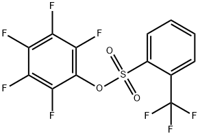 2,3,4,5,6-PENTAFLUOROPHENYL 2-(TRIFLUOROMETHYL)BENZENESULPHONATE Struktur