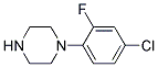 1-(4-CHLORO-2-FLUOROPHENYL)-PIPERAZIN Struktur