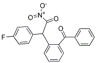 2-(BENZOYLPHENYL)-2-(4-FLUOROPHENYL)ACETONITRIL Struktur