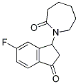 1-(6-FLUORO-3-OXO-INDAN-1-YL)-AZEPAN-2-ONE Struktur