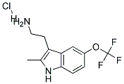 2-[2-METHYL-5-(TRIFLUOROMETHOXY)INDOL-3-YL]ETHYLAMINE HYDROCHLORIDE Struktur