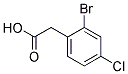 2-(2-BROMO-4-CHLOROPHENYL)ACETIC ACID Struktur