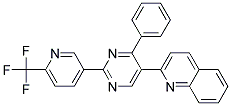 2-[4-PHENYL-2-(6-(TRIFLUOROMETHYL)PYRIDIN-3-YL)PYRIMIDIN-5-YL]QUINOLINE Struktur