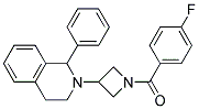 2-[1-(4-FLUOROBENZOYL)AZETIDIN-3-YL]-1-PHENYL-1,2,3,4-TETRAHYDROISOQUINOLINE Struktur