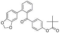 2,2-DIMETHYLPROPIONIC ACID 4-(2-BENZO[1,3]DIOXOL-5-YL-BENZOYL)PHENYL ESTER Struktur