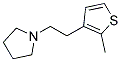 1-[2-(2-METHYL-THIOPHEN-3-YL)-ETHYL]-PYRROLIDINE Struktur