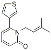 1-(3-METHYLBUT-2-ENYL)-6-THIEN-3-YLPYRIDIN-2(1H)-ONE Struktur