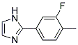 2-(3-FLUORO-4-METHYL-PHENYL)-1H-IMIDAZOLE Struktur