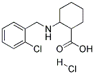 2-(2-CHLORO-BENZYLAMINO)-CYCLOHEXANECARBOXYLIC ACID HYDROCHLORIDE Struktur