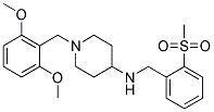 1-(2,6-DIMETHOXYBENZYL)-N-[2-(METHYLSULFONYL)BENZYL]PIPERIDIN-4-AMINE Struktur