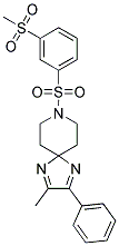 2-METHYL-8-([3-(METHYLSULFONYL)PHENYL]SULFONYL)-3-PHENYL-1,4,8-TRIAZASPIRO[4.5]DECA-1,3-DIENE Struktur