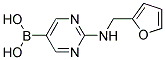 (2-[(2-FURYLMETHYL)AMINO]PYRIMIDIN-5-YL)BORONIC ACID Struktur