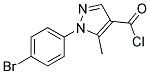 1-(4-BROMO-PHENYL)-5-METHYL-1H-PYRAZOLE-4-CARBONYL CHLORIDE Struktur