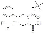 1-(TERT-BUTOXYCARBONYL)-5-(2-(TRIFLUOROMETHYL)PHENYL)PIPERIDINE-2-CARBOXYLIC ACID Struktur