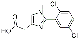 [2-(2,5-DICHLOROPHENYL)-IMIDAZOL-4-YL]-ACETIC ACID Structure