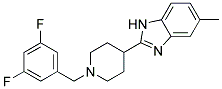 2-[1-(3,5-DIFLUOROBENZYL)PIPERIDIN-4-YL]-5-METHYL-1H-BENZIMIDAZOLE Struktur