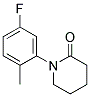 1-(5-FLUORO-2-METHYL-PHENYL)-PIPERIDIN-2-ONE Struktur