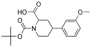 1-(TERT-BUTOXYCARBONYL)-4-(3-METHOXYPHENYL)PIPERIDINE-2-CARBOXYLIC ACID Struktur