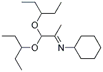 [2,2-BIS-(1-ETHYL-PROPOXY)-1-METHYL-ETH-(E)-YLIDENE]-CYCLOHEXYL-AMINE Struktur