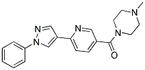 1-METHYL-4-([6-(1-PHENYL-1H-PYRAZOL-4-YL)PYRIDIN-3-YL]CARBONYL)PIPERAZINE Struktur