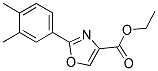 2-(3,4-DIMETHYL-PHENYL)-OXAZOLE-4-CARBOXYLIC ACID ETHYL ESTER Struktur