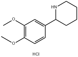 2-(3,4-DIMETHOXYPHENYL)PIPERIDINE HYDROCHLORIDE Struktur