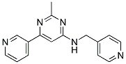 2-METHYL-6-PYRIDIN-3-YL-N-(PYRIDIN-4-YLMETHYL)PYRIMIDIN-4-AMINE Struktur