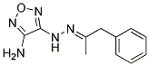 1-PHENYLACETONE (4-AMINO-1,2,5-OXADIAZOL-3-YL)HYDRAZONE Struktur