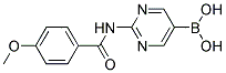 (2-[(4-METHOXYBENZOYL)AMINO]PYRIMIDIN-5-YL)BORONIC ACID Struktur