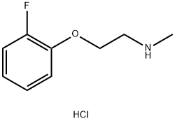 2-(2-FLUOROPHENOXY)-N-METHYL-1-ETHANAMINE HYDROCHLORIDE Struktur